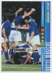 Cromo Notti Magiche - Azzurro Mondiale 1910-2002 - Panini