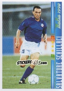 Sticker Salvatore Schillaci - Azzurro Mondiale 1910-2002 n. 73 - Panini