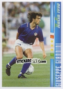 Sticker Giuseppe Giannini - Azzurro Mondiale 1910-2002 n. 76 - Panini