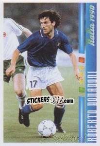 Sticker Roberto Donadoni - Azzurro Mondiale 1910-2002 n. 78 - Panini