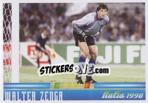 Sticker Walter Zenga - Azzurro Mondiale 1910-2002 n. 80 - Panini