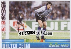 Figurina Walter Zenga - Azzurro Mondiale 1910-2002 - Panini