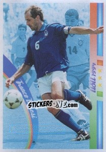 Sticker Il Capitano: Franco Baresi - Azzurro Mondiale 1910-2002 n. 87 - Panini