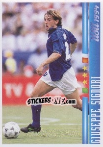 Sticker Giuseppe Signori - Azzurro Mondiale 1910-2002 n. 92 - Panini