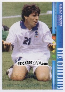 Sticker Gianfranco Zola - Azzurro Mondiale 1910-2002 - Panini