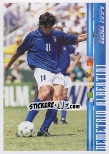 Sticker Demetrio Albertini - Azzurro Mondiale 1910-2002 n. 96 - Panini
