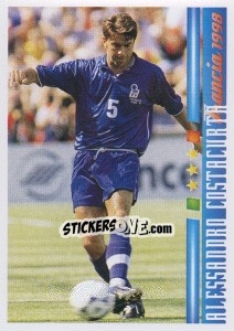 Sticker Alesssandro Costacurta - Azzurro Mondiale 1910-2002 n. 104 - Panini