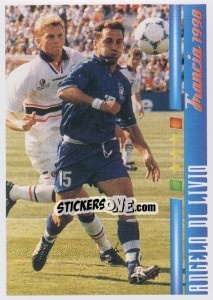 Sticker Angelo Di Livio - Azzurro Mondiale 1910-2002 n. 105 - Panini