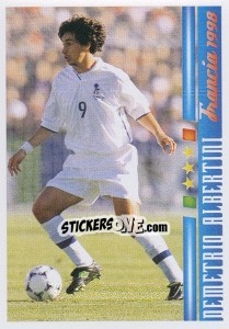 Sticker Demetrio Albertini - Azzurro Mondiale 1910-2002 n. 107 - Panini