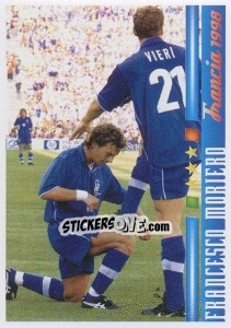 Sticker Francesco Morieri - Azzurro Mondiale 1910-2002 - Panini