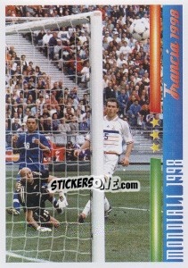 Sticker Quel tiro do Baggio - Azzurro Mondiale 1910-2002 n. 117 - Panini