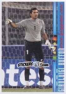 Sticker Gianluigi Buffon - Azzurro Mondiale 1910-2002 n. 121 - Panini