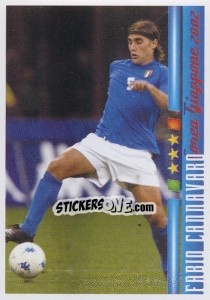 Sticker Fabio Cannavaro - Azzurro Mondiale 1910-2002 n. 122 - Panini