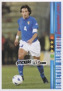 Sticker Demetrio Albertini - Azzurro Mondiale 1910-2002 n. 125 - Panini