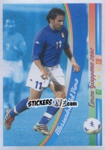 Sticker Alessandro Del Piero - Azzurro Mondiale 1910-2002 n. 127 - Panini
