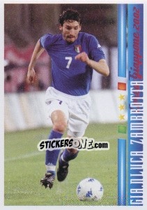 Sticker Gianluca Zambrotta - Azzurro Mondiale 1910-2002 n. 128 - Panini
