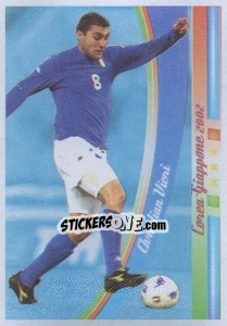 Sticker Christian Vieri - Azzurro Mondiale 1910-2002 n. 131 - Panini