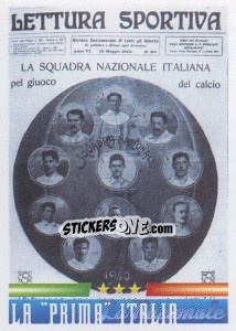 Figurina La "prima" della nazionale