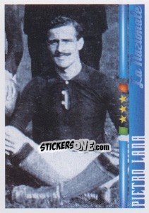 Cromo Pietro Lana - Azzurro Mondiale 1910-2002 - Panini