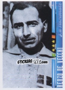 Cromo Renzo de Vecchi - Azzurro Mondiale 1910-2002 n. 4 - Panini