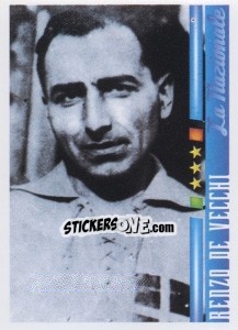 Figurina Renzo de Vecchi - Azzurro Mondiale 1910-2002 - Panini