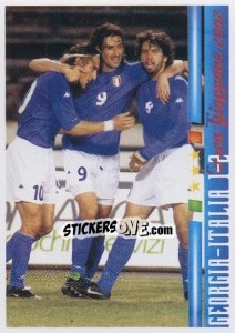 Sticker Georgia-Italia 1-2 - Azzurro Mondiale 1910-2002 n. 137 - Panini