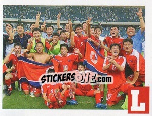 Figurina team Corea del Norte - Estrellas Del Futbol Mundial 2010 - LIBERO VM
