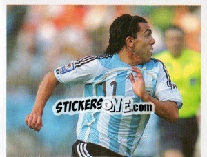 Sticker Carlos Tevez - Estrellas Del Futbol Mundial 2010 - LIBERO VM
