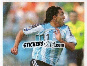 Sticker Carlos Tevez - Estrellas Del Futbol Mundial 2010 n. 23 - LIBERO VM
