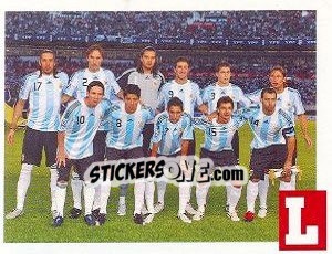 Sticker team Argentina - Estrellas Del Futbol Mundial 2010 - LIBERO VM
