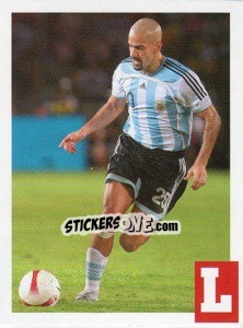 Sticker Juan Sebastián Verón - Estrellas Del Futbol Mundial 2010 - LIBERO VM
