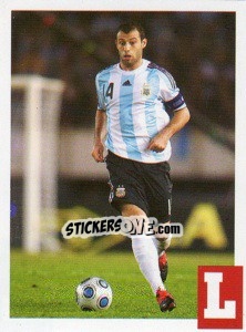 Sticker Javier Mascherano - Estrellas Del Futbol Mundial 2010 n. 27 - LIBERO VM
