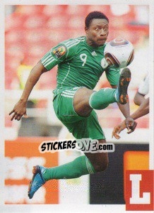 Sticker Obafemi Martins - Estrellas Del Futbol Mundial 2010 n. 38 - LIBERO VM
