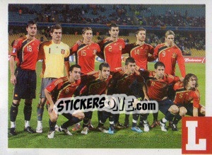 Sticker team Espaňa - Estrellas Del Futbol Mundial 2010 - LIBERO VM
