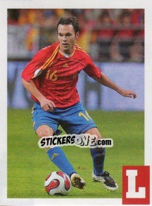 Cromo Andres Iniesta - Estrellas Del Futbol Mundial 2010 - LIBERO VM
