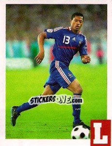 Sticker Patrice Evra - Estrellas Del Futbol Mundial 2010 - LIBERO VM
