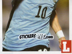Sticker Diego Forlán - Estrellas Del Futbol Mundial 2010 n. 71 - LIBERO VM
