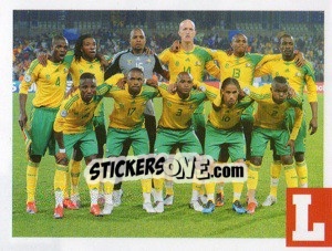 Sticker team Sudáfrica - Estrellas Del Futbol Mundial 2010 n. 74 - LIBERO VM
