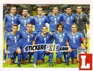 Sticker team Italia - Estrellas Del Futbol Mundial 2010 - LIBERO VM
