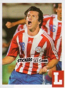 Sticker Nelson Haedo Valdez - Estrellas Del Futbol Mundial 2010 - LIBERO VM
