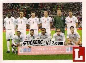 Figurina team Inglaterra - Estrellas Del Futbol Mundial 2010 - LIBERO VM

