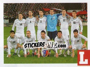 Cromo team Eslovenia - Estrellas Del Futbol Mundial 2010 - LIBERO VM
