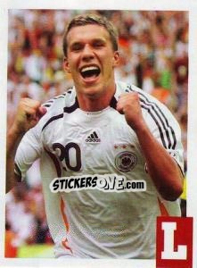 Sticker Lukas Podolski - Estrellas Del Futbol Mundial 2010 - LIBERO VM
