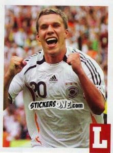 Sticker Lukas Podolski - Estrellas Del Futbol Mundial 2010 n. 110 - LIBERO VM

