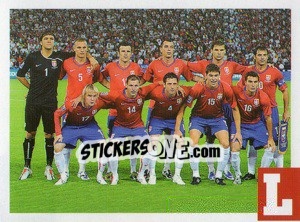 Sticker team Serbia - Estrellas Del Futbol Mundial 2010 - LIBERO VM
