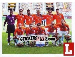Cromo team Holanda - Estrellas Del Futbol Mundial 2010 - LIBERO VM
