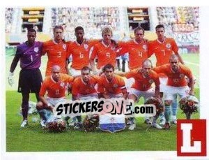 Sticker team Holanda - Estrellas Del Futbol Mundial 2010 n. 123 - LIBERO VM
