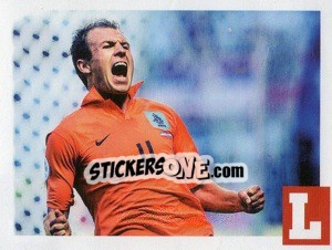 Sticker Arjen Robben - Estrellas Del Futbol Mundial 2010 n. 126 - LIBERO VM
