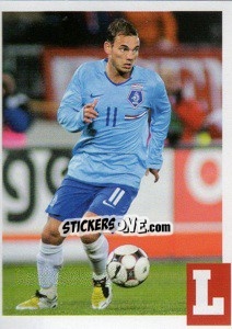 Sticker Wesley Sneijder - Estrellas Del Futbol Mundial 2010 - LIBERO VM

