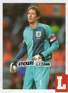 Cromo Edwin van der Sar - Estrellas Del Futbol Mundial 2010 - LIBERO VM
